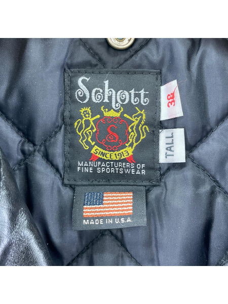 schott HORSEHIDE ONESTAR TALL 7823950087 黒 (38)[値下]