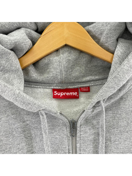 Supreme Small Box Zip Up Sweatshirt ジップパーカー M グレー
