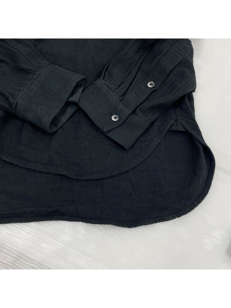 Blanc YM 長袖シャツ Skipper Shirt M ブラック