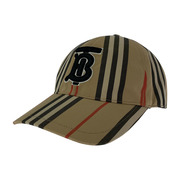 BURBERRY キャップ TB ロゴ キャップ ストライプ ベージュ