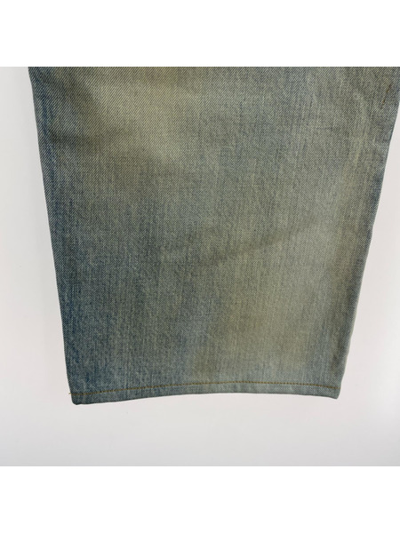 ANCELLM SELVEDGE DENIM STRAIGHT 5P PANTS 1 サックス ANC-PT11-A