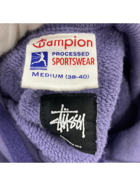 STUSSY パーカー Championボディ 紫（M）[値下]