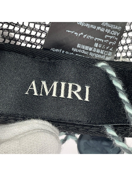 AMIRI 25AW MA CREST TRUCKER HAT メッシュキャップ 黒 AMHATR1037