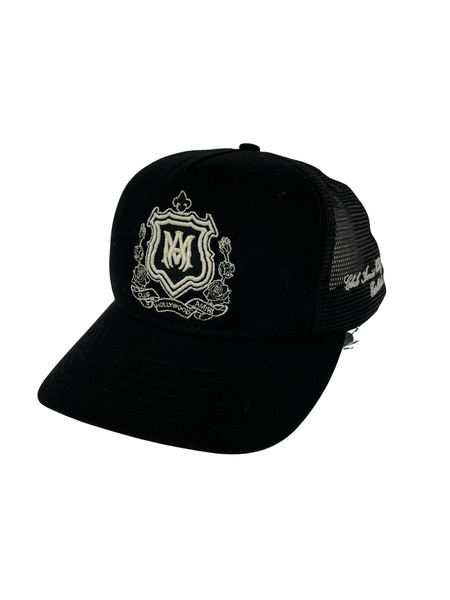 AMIRI 25AW MA CREST TRUCKER HAT メッシュキャップ 黒 AMHATR1037