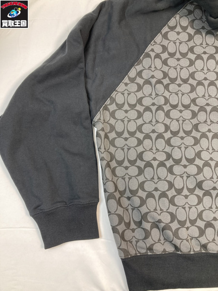 COACH コーチ シグネチャーフーディ パーカー サイズXL ブラック 