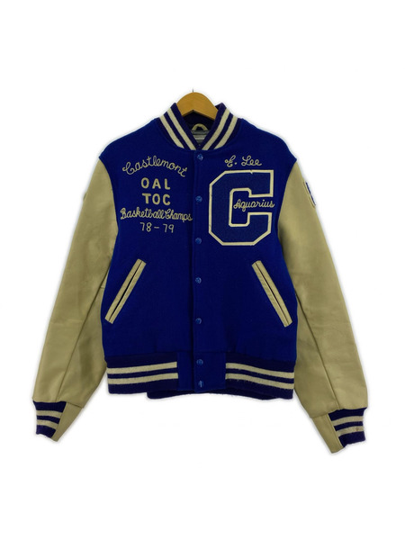 WAREHOUSE ジャケット ×GOLDEN BEAR スタジャン 青 (M)