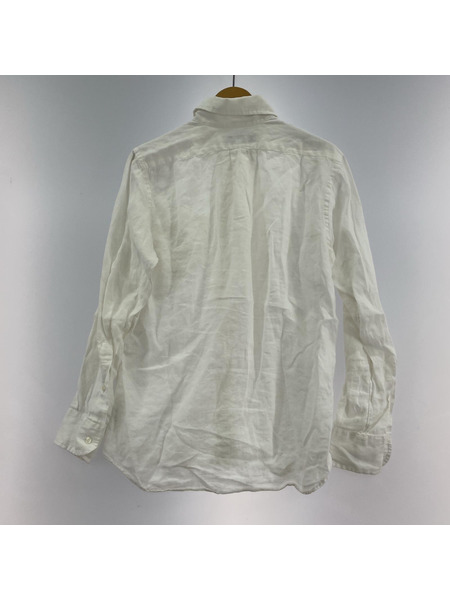 INDIVIDUALIZED SHIRTS 長袖シャツ リネンシャツ 白