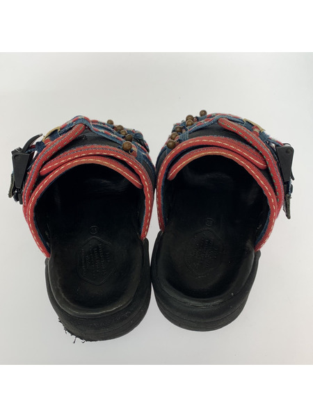 VISVIM Christo Ethnic Bell サンダル XS ネイビー
