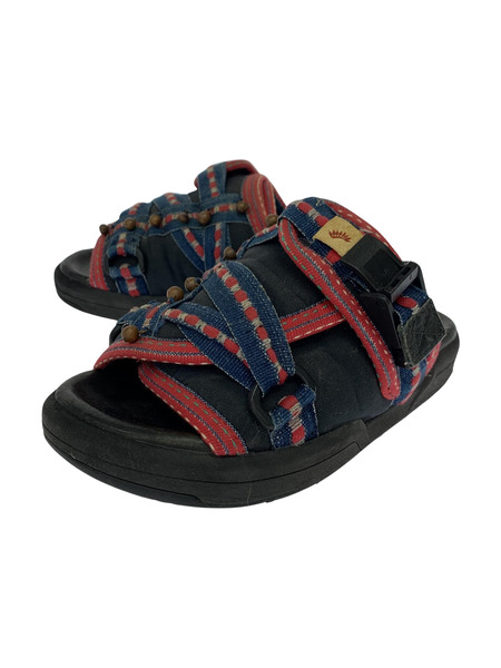 VISVIM Christo Ethnic Bell サンダル XS ネイビー