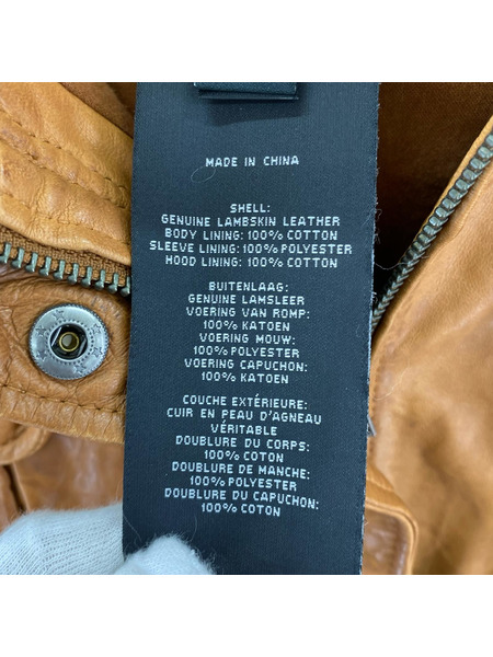 Harley-Davidson ライダース Vintage Hooded Leather Jacket[値下]