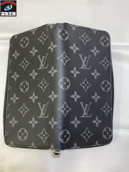 LOUISVUITTON　ジッピーウォレット ヴェルティカル M62295　ラウンドジップ 長財布 LV ルイヴィトン モノグラムエクリプス