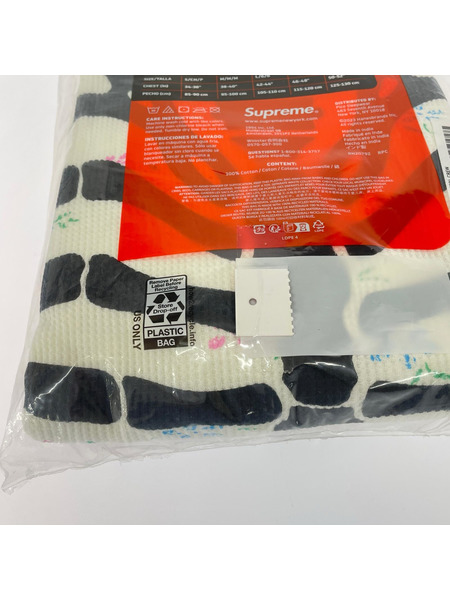 Supreme Hanes Bones Thermal Crew Floral XL ナチュラル