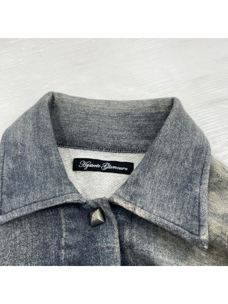 HYSTERIC GLAMOUR 転写騙シ絵スタッズシャツ