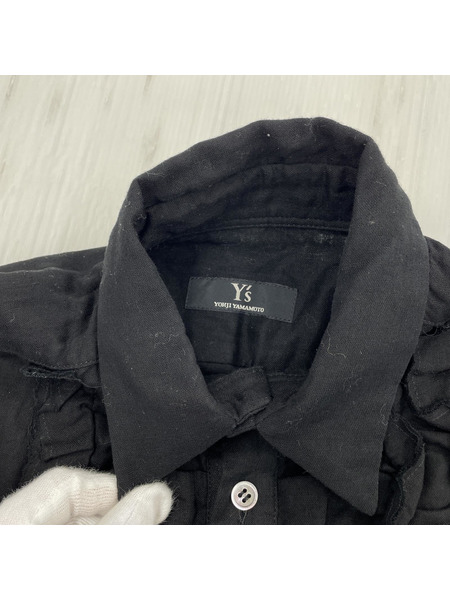 Yohji Yamamoto コットンシャツ 黒[値下]