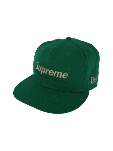 Supreme キャップ ×NEW ERA Sim Metallic Box Logo Cap GRN