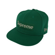 Supreme キャップ ×NEW ERA Sim Metallic Box Logo Cap GRN