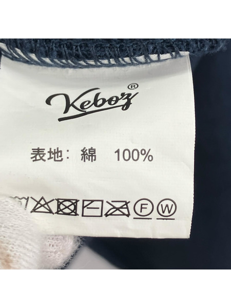 Keboz パーカー（ジップアップ） M/NVY