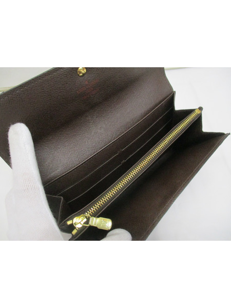 長財布 ダミエ ポルトフォイユ サラ