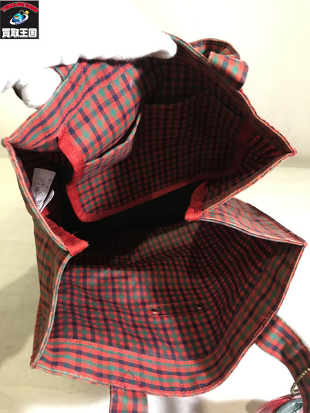 familiar チェック トートバッグ