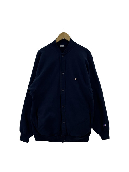 Champion ブルゾン・ジャンパー 90s リバースウィーブ スタジャン 紺 XL[値下]