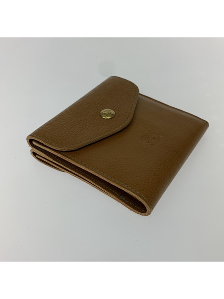 IL BISONTE コンパクトウォレット 二ツ折リ ブラウン