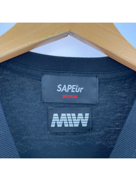 SAPeur 半袖Tシャツ・カットソー ×MIW ブラック
