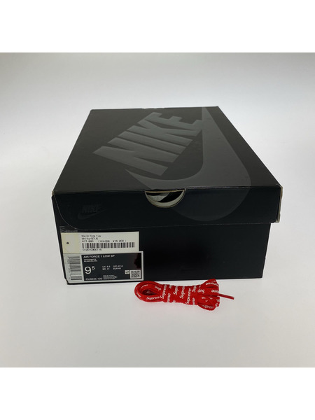 NIKE スニーカー Supreme Air Force 1 Low 27.5cm CU9225-100 ホワイト[値下]