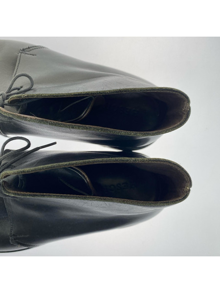 ブーツ HESCHUNG レザーチャッカブーツ 黒