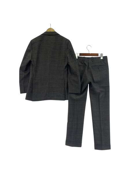 LARDINI ウール チェック セットアップ スーツ 44 グレー