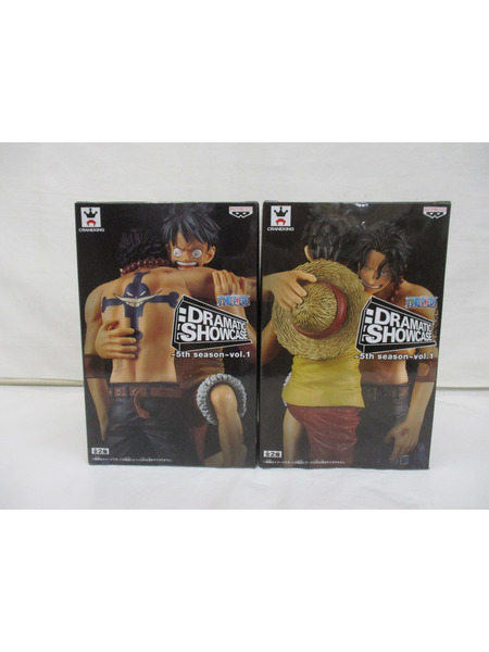 プライズ ワンピース dramatic showcase エース&ルフィー[値下]