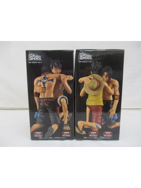 プライズ ワンピース dramatic showcase エース&ルフィー[値下]