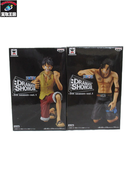 プライズ ワンピース dramatic showcase エース&ルフィー[値下]