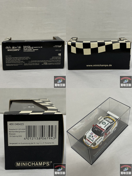 1/43 ミニチャンプス Porsche 911 GT3 RSR 12h Sebring 2004 Class Winners Bernhard/Bergmeister/Maassen