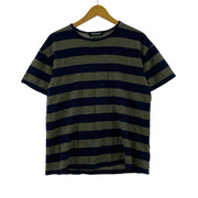 UNDERCOVER 半袖Tシャツ・カットソー 90s 初期 黒タグ ウールボーダー ネイビーカーキ