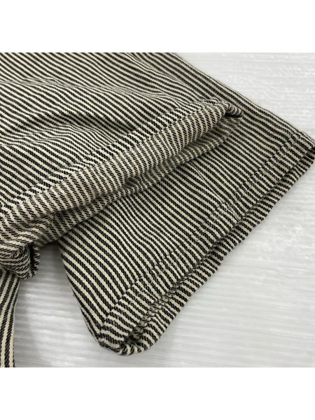 MAATEE＆SONS 半袖シャツ ヒッコリーストライプシャツ BEG 3