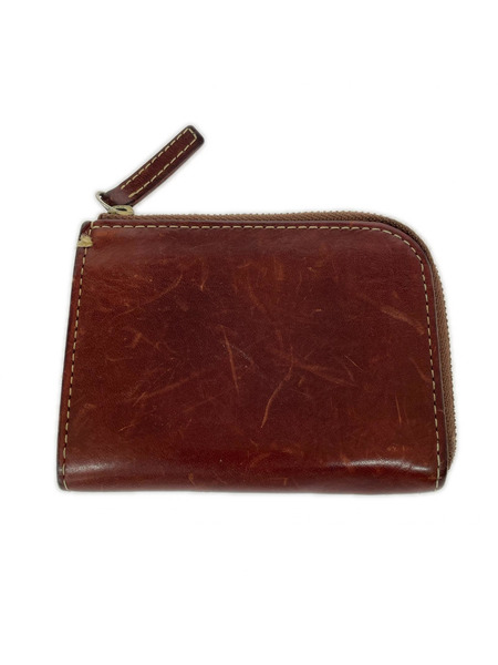 土屋鞄 コンパクトウォレット L字ファスナー レザー 茶