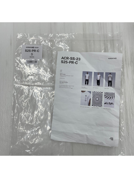 ACRONYM タンクトップ PIMA COTTON SLEEVELESS T-SHIRT S ホワイ
