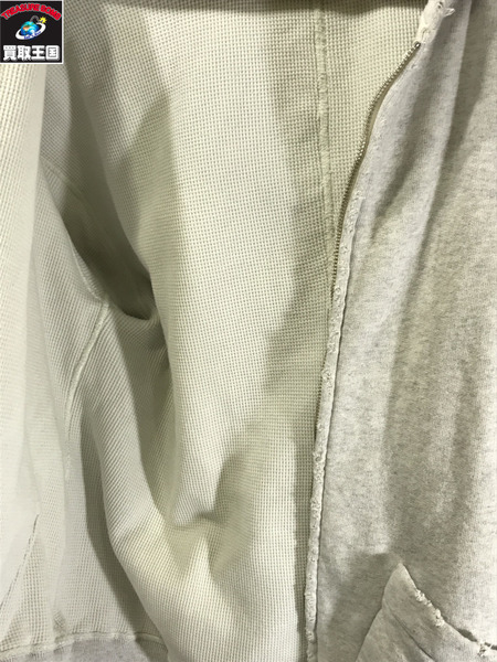 ANCELLM パーカー 25AW ZIP UP HOODIE(HEATHER WHITE) 1