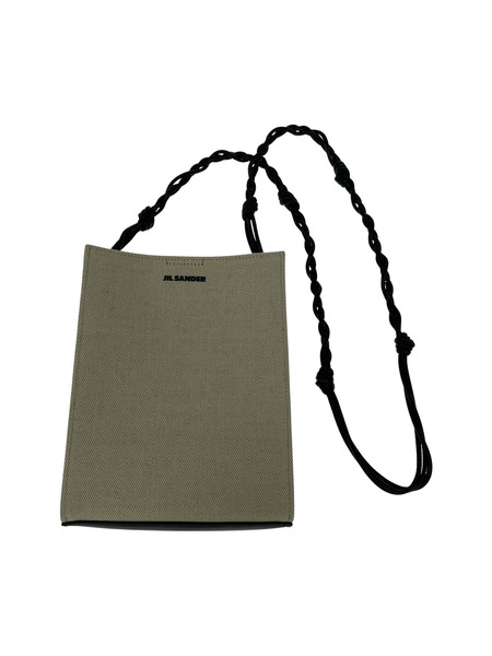 JIL SANDER ショルダーバッグ TANGLE SMALL キャンバス レザー JIL SANDER ショルダーバッグ TANGLE SMALL キャンバス レザー