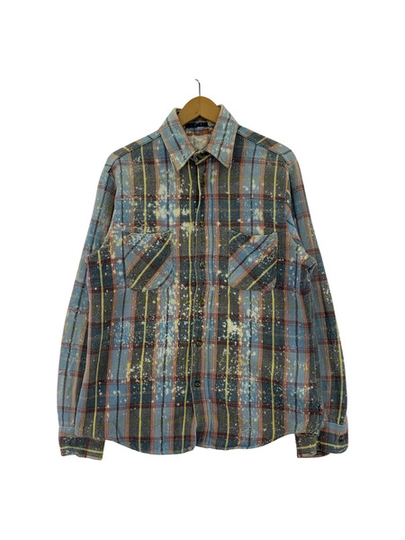 OLD・VINTAGE 長袖シャツ 80s BIGMAC Flannel Shirts ORN/BLU/YEL