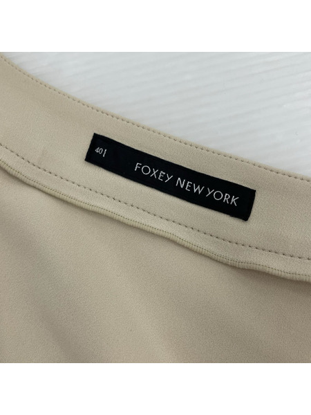 FOXEY カーディガン ショート丈 ベージュ