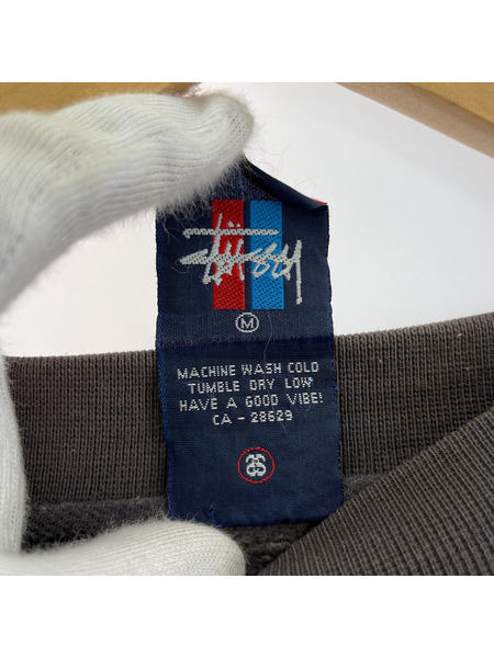 STUSSY 90s DURABLE TIMELESS プリントスウェット グレー (M)