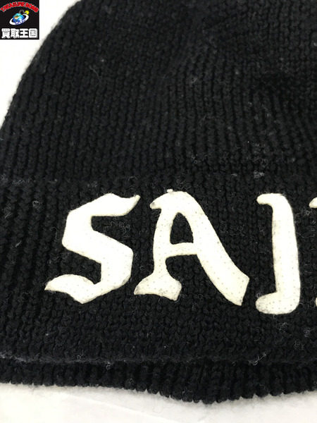 SAINT MICHAEL ニットキャップ 24AW KNIT CAP/SAINT/BLACK