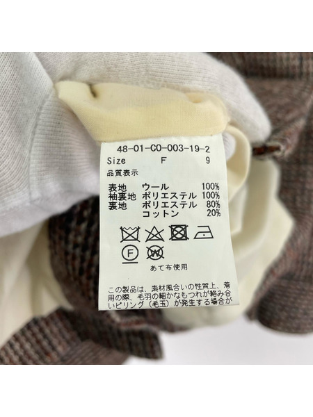 ジャケット chambre de charme malle ハリスツイードコート