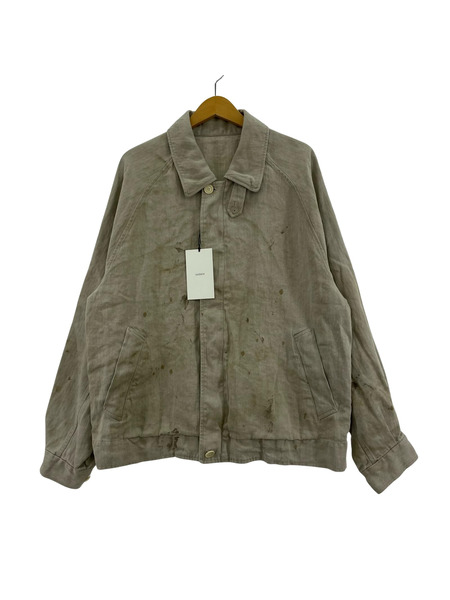 stein ジャケット 25AW HEAVY LINEN HERRINGBONE ZIP JACKET[値下]