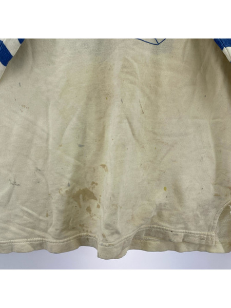 OLD・VINTAGE スウェット・トレーナー 染ミ込ミプリント フットボールスウェット[値下]