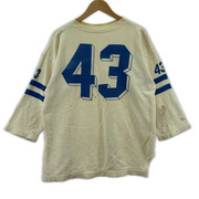 OLD・VINTAGE スウェット・トレーナー 染ミ込ミプリント フットボールスウェット