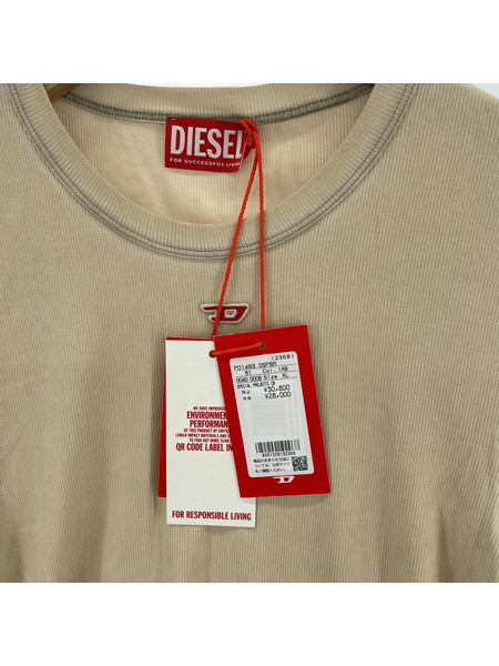 DIESEL 半袖Tシャツ・カットソー クルーネックSSTEE XL アイボリー