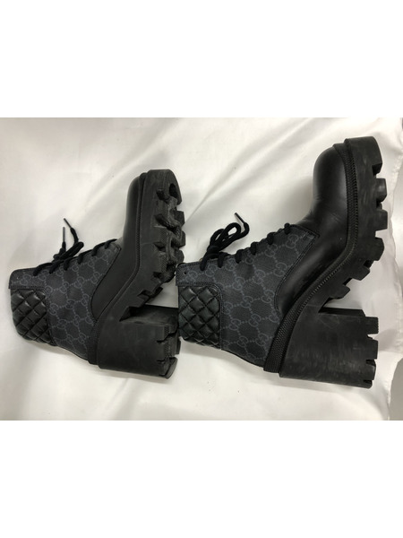 GUCCI 21AW CGスプリーム アンクルブーツ 黒 (37)[値下]
