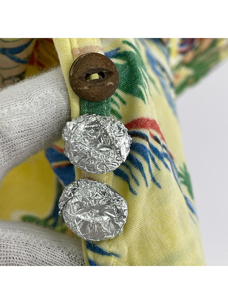 POLO RALPH LAUREN 半袖シャツ S/S レーヨン アロハシャツ イエロー